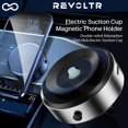 thumbnail image 2 of Electric Suction Cup Vacuum Magnetic Phone Holder, Dashboard Windshield Navigation Universal Desktop Cell Phone Holder, Double-sided Car Magnet Phone Grip, Portable Mount for Car, Kitchen, Gym, Bath, 2 of 11