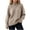 Gray, variant on Women’s Turtleneck Sweater Raglan Sleeve Relaxed Pullover Knit Top Fall Winter Casual Sweater,Sizes S-XL