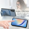 thumbnail image 4 of Allytechgroup Galaxy A32 5G Wallet Case with Card Holder, Hybrid TPU Back Cover Kickstand Bumper Anti-Scratch Slim Case Cover for Samsung Galaxy A32 5G, Blue, 4 of 8