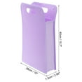 thumbnail image 2 of Unique Bargains Dossier Extensible A4 en Plastique Organiseur de Fichiers Accordéon avec Bouton-Pression, Violet, 2 of 5