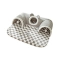 thumbnail image 4 of Milaget Cat Tunnel Bed Small Animal Tunnel Playing Hut for Hamster Bunny Rabbits gray M, 4 of 9