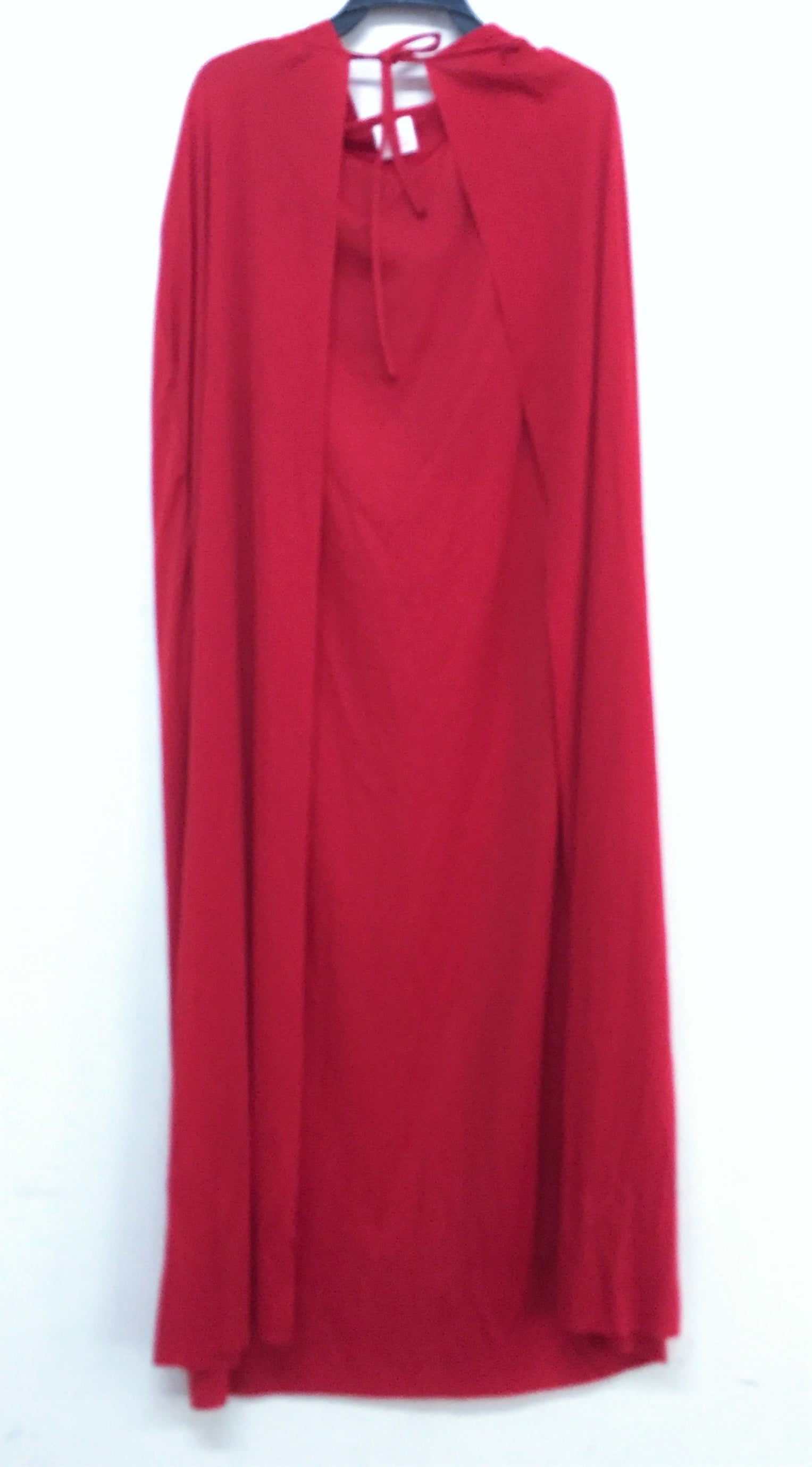 Adult Red Hooded Polyester Cape Halloween Costume - Walmart.com