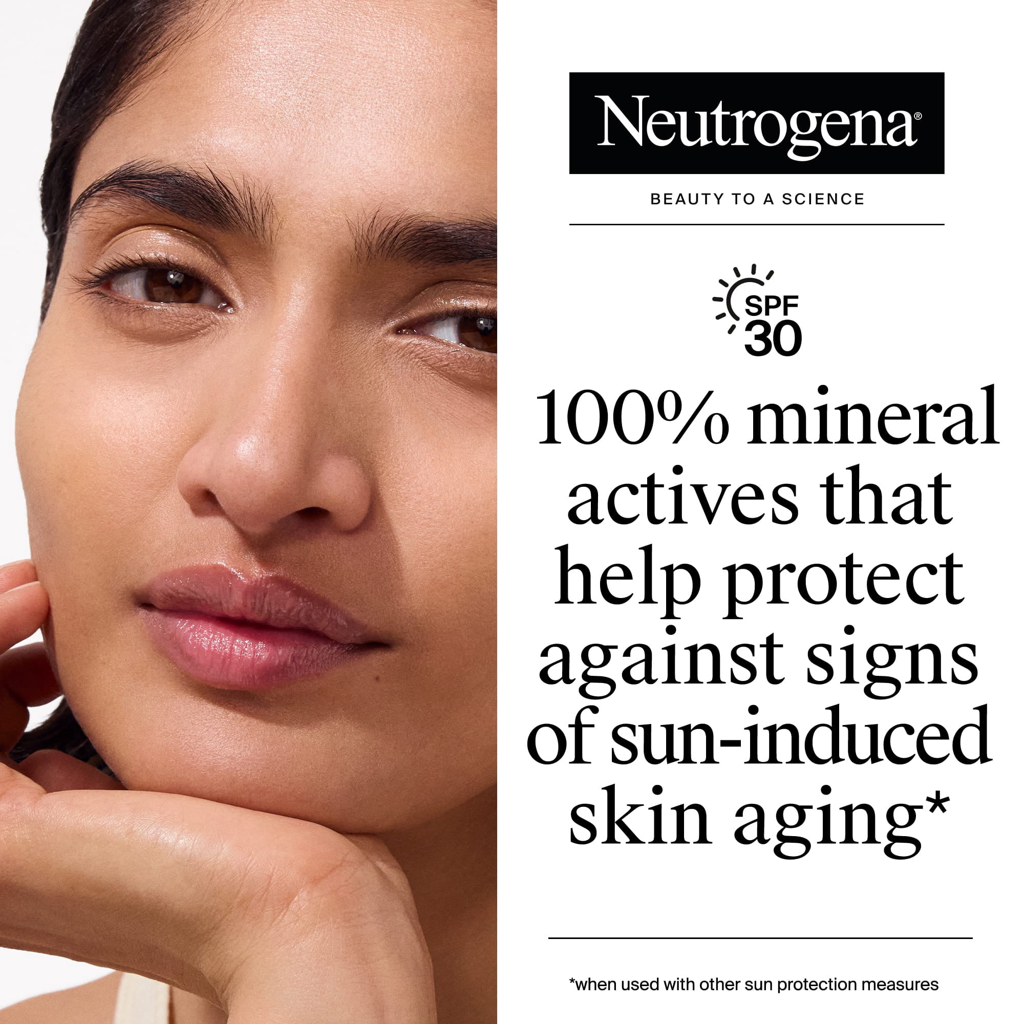 Neutrogena Purescreen Tinted Sunscreen SPF 30, Mineral Face Sunscreen, Medium, 1.1 fl. oz