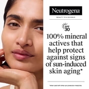 (2 pack) Neutrogena Purescreen Tinted Sunscreen SPF 30, Mineral Face Sunscreen, Medium, 1.1 fl. oz