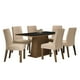 thumbnail image 1 of Juego de Comedor Madesa Luciana Mesa con Tablero de Madera y 6 Sillas Marrón/Negro/Imperial, 1 of 5