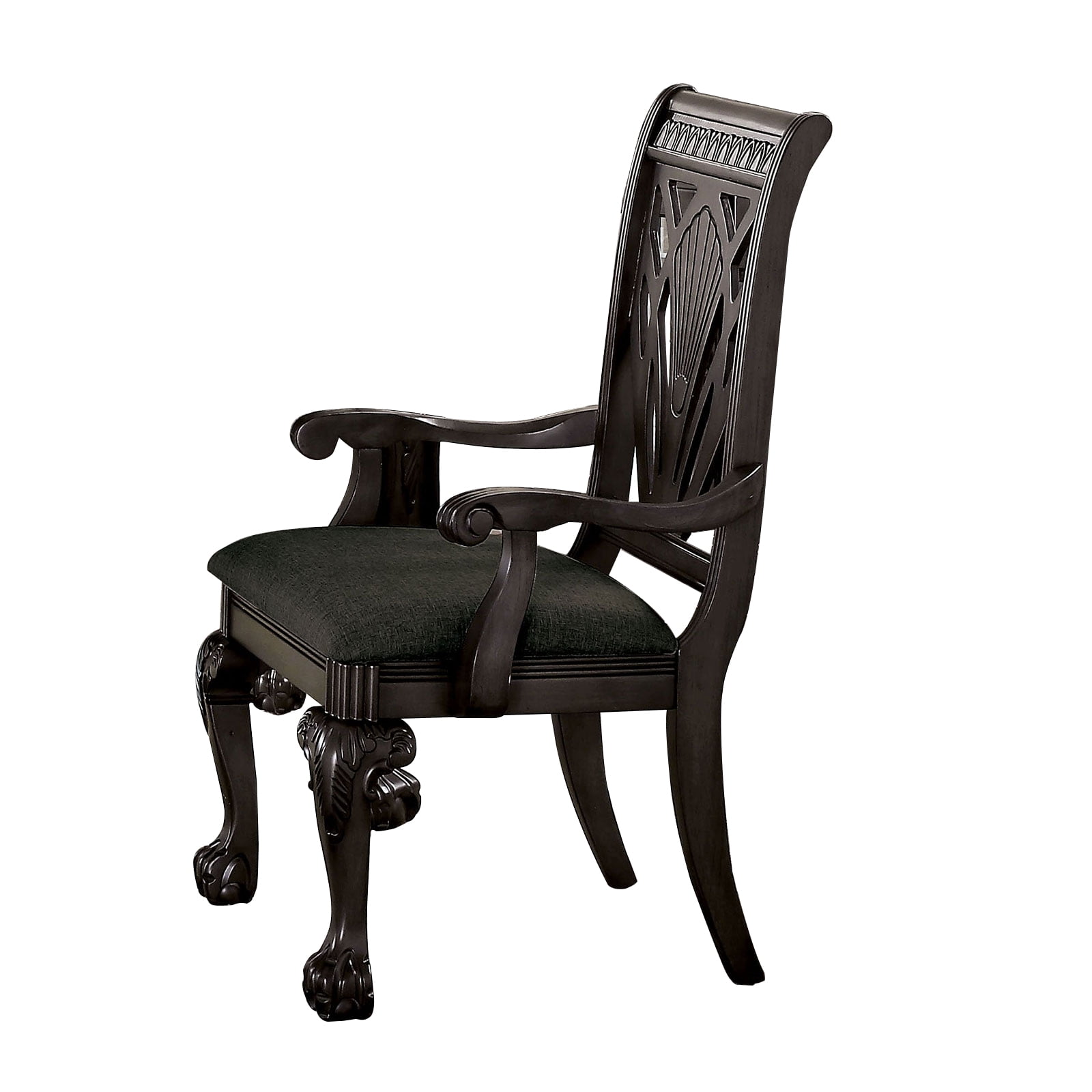 Traditional Styled Dining Arm Chairs, Set of 2, Gray - Walmart.com