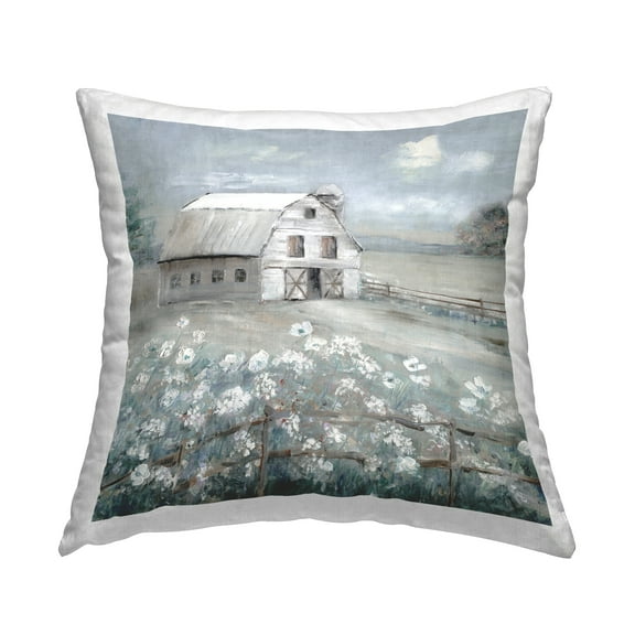 Stupell Industries Traditional Barn & Meadow Decorative Printed Throw Pillow Design by Sally Swatland.
