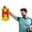 D_New#106878, variant on Last Chance Qaailabf 2022 Flag Football Fan Supplies Tassel Decoration Flag Top 32 Hanging Flag