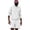 A White, variant on Dqueduo Men's Casual Sets, Solid Color Hooded Long Sleeve Hoodie with Drawstring Elastic Waist Shorts, Loose Oversized Two-Piece Hoodie and Shorts Set