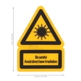 thumbnail image 2 of Moluckfu 2Ud Señal De Advertencia Láser Para Seguridad Doméstica E Industrial Con Visible, 2 of 8