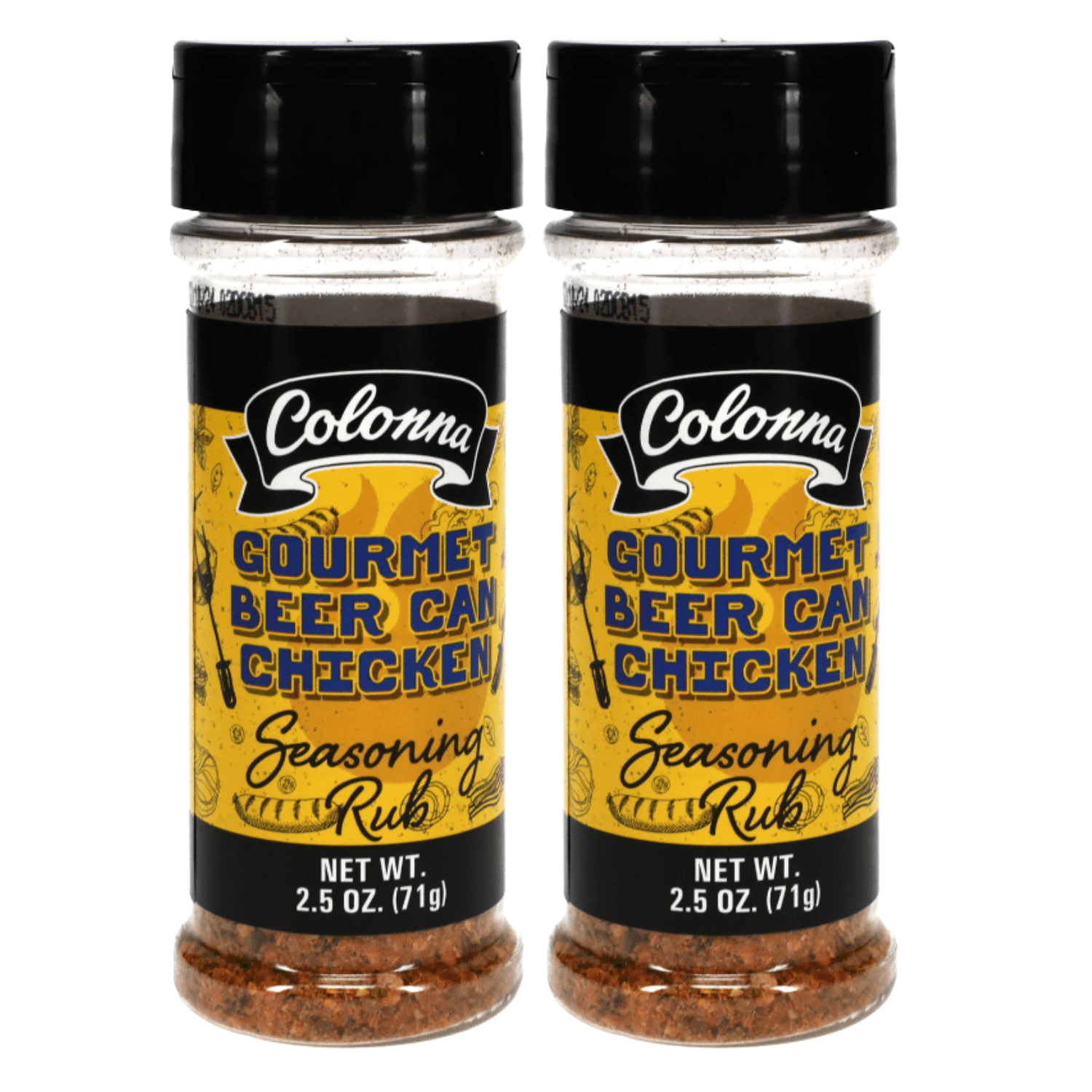 Colonna Beer Can Chicken BBQ Rub 2.5 oz. Bottle Barbecue Dry Rub
