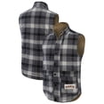 thumbnail image 3 of Men's Darius Rucker Collection by Fanatics Tan/Charcoal San Francisco Giants Reversible Canvas & Plaid Patch Full-Zip, 3 of 5