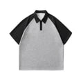 thumbnail image 2 of ylioge Basic Golf Tees for Men Casual Short Sleeve Button Collared T-Shirts Mens Pullover Slim Color-Block Comfort Raglan Workout Sports Tops, 2 of 4