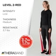 thumbnail image 4 of THERABAND Resistance Bands, 5 FT, Red, Medium Thickness, 3.7 LBS Resistance, Level 3, 4 of 11