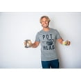 thumbnail image 4 of Mens Pot Head T Shirt Funny Coffee Tee for Guys Caffeine Sarcastic  Tee Graphic Tees, 4 of 7