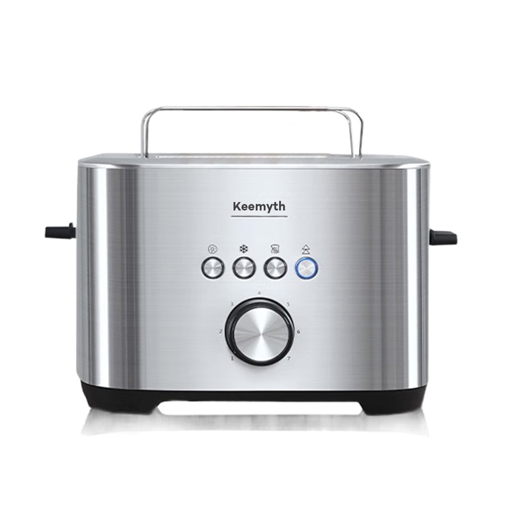Keemyth  Bread-making machines, Wide Slot Toaster Stainless Steel, Countdown Timer, Cancel Reheat Defrost Function