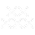 thumbnail image 1 of 5 pcs Ribbon Spools Wire Weaving Bobbins Empty Thread Spools Clear Acrylic Spools, 1 of 8