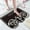 Black, variant on RBCKVXZ 23.6" x 15.7" Valentine's Day Floral Decorative Carpet - Diatom Mud Bathroom Mat with Non-Slip Rubber Backing & High Absorbency