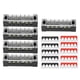 thumbnail image 2 of 5 uds doble fila 6 posiciones 600V 15A bloque de terminales de tornillo tira de barrera de terminales preaislada, 2 of 12