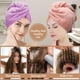 thumbnail image 4 of Toalla de microfibra para el cabello, 3 unidades, para cabello mojado, turbante de secado rápido, antifrizz para cabello rizado., 4 of 5