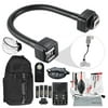 Flash Accessories for Canon Speedlite 270EX-II, 320EX, 430EX II III-RT, 600EX II-RT, With Dedicated Flexible E-TTL Flash Cord + Diffuser + Remote + Rechargeable Batteries W/ Charger + Xpix Accessories