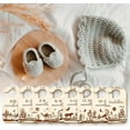 thumbnail image 3 of 1Set Wood Baby Closet Size Dividers Baby Clothes Organizers from Newborn to Toddler Camel Pattern 100x180x2.5mm 10pcs/set, 3 of 6