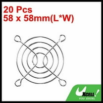 20Pcs 58mm Fan Grill Metal Fan Guard Cooling Fan Finger Guard Protector PC Fan Grill for 60mm Case Fan(Silver Tone)