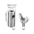 thumbnail image 2 of Unique Bargains 304 Stainless Steel 3mm Hole Wire Rope Clips, 2Pcs Wire Rope Clamp Fasteners Screws, Silver, 2 of 7