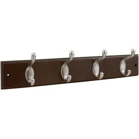 Stanley Home Designs B8171 18 Inch Long x 2.75 Inch Tall 4 Hook Coat Rack