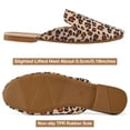 thumbnail image 3 of Ecetana Mules for Women Backless Flat Slides Shoes Ladies Slip-on Loafers, 3 of 6