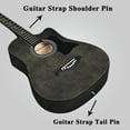 thumbnail image 3 of ADM 38'' Acoustic Cutaway Guitar for Kids Beginner Kit with Free Lessons, Black, 3 of 7