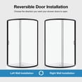 thumbnail image 5 of Ove Decors Breeze 38 in x 38 in x 77 in H Curved Corner Shower with Clear Glass & Shower Base and Matte Black Hardware, 5 of 15