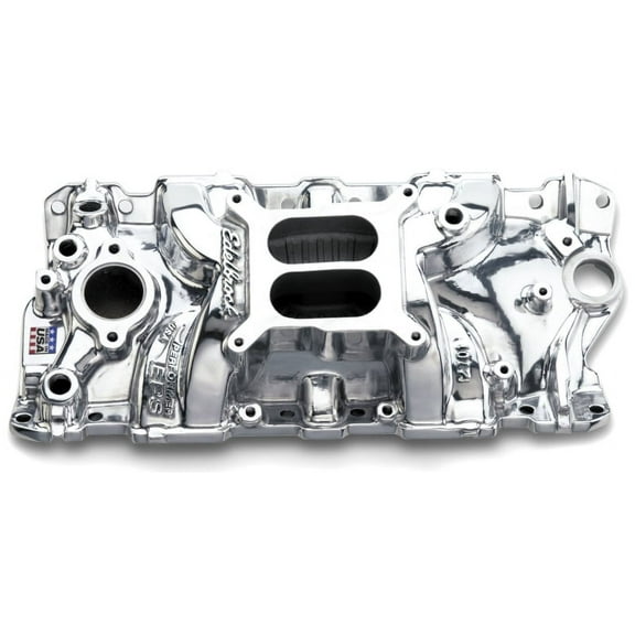 Edelbrock SBC Performer EPS Polished Manifold, Automotive Specialty Parts