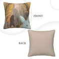 thumbnail image 3 of Square Throw Pillow Covers with Core, Rabbit in the Forest in Autumn Pillows for Sofa Beds, 20"x20", 3 of 9
