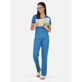 thumbnail image 6 of Stylore Two Piece Pajamas Set Soft Short-Sleeve Top Pants Loungewear Blue 3XL, 6 of 6