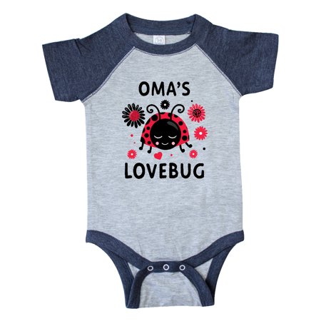 

Inktastic Valentine s Day Oma s Lovebug Gift Baby Boy or Baby Girl Bodysuit