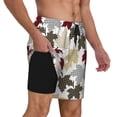 thumbnail image 2 of Gukieu maple leaves Print Men's Double Layer Sports Swim Trunks, Quick Dry Adjustable Waist Swim Shorts Swimwear-XX-Large, 2 of 6