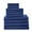Navy, variant on Gracie Mills 12-Piece 100% Cotton Quick Dry Towel Set GRACE-12491 Lightweight Soft