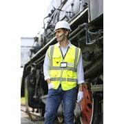G & F Reflective Vest Safety Vest High Visibility with Reflective Strips ANSI Class 2, XL Yellow