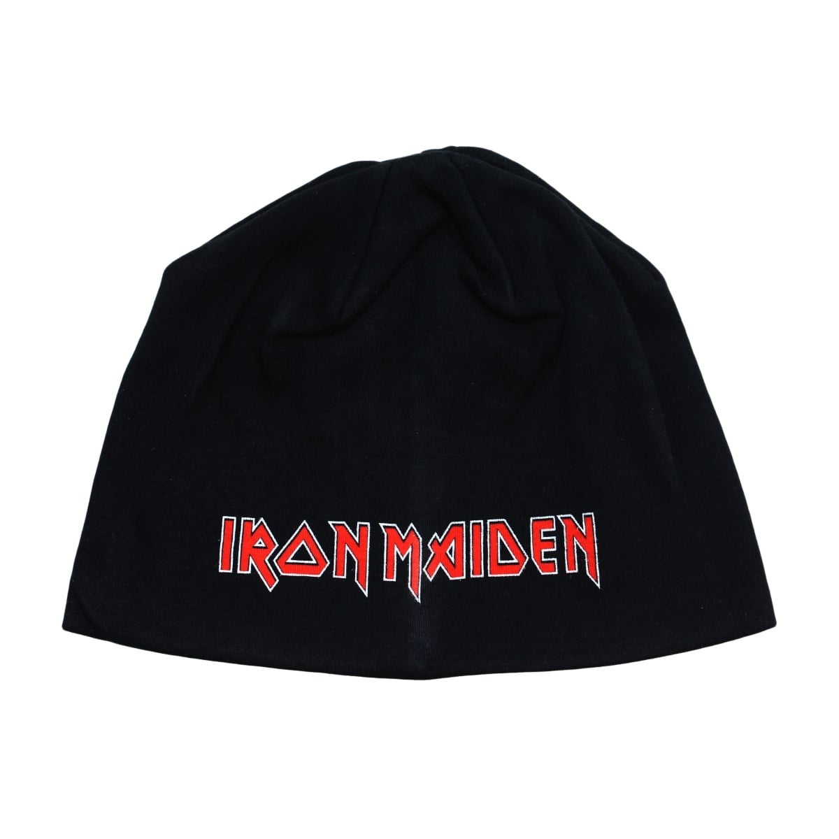 Iron Maiden Logo Jersey Knit Beanie Hat Metal Head Apparel Merchandise ...