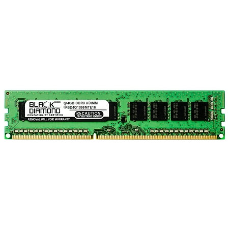 4GB RAM Memory for SuperMicro X9 Series X9DRFF 240pin PC3-8500 DDR3 UDIMM 1066MHz Black Diamond Memory Module Upgrade