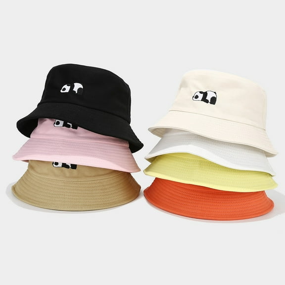 Panda Bucket Hat for Women Men Summer Travel Sun Beach Bucket Cap, Unisex Outdoor Fisherman Hat