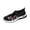 Black, variant on DSJLMQ Women's F𝗅oral Embroidered Shoes Breathable Knit Shoes Soft Sole Mesh Sneaker S𝗅ip On Comfort L𝗈afers Adjustable Strap Walking Tennis Non-S𝗅ip Casual Sneaker