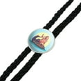 thumbnail image 2 of Merman Male Mermaid Basking On Rock Western Southwest Cowboy Necktie Bow Bolo Tie, 2 of 3