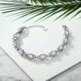 thumbnail image 5 of Gem Stone King 925 Sterling Silver Bracelet for Women Set with Moissanite (9.10 Cttw), 5 of 5