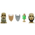 thumbnail image 1 of 5 piezas de barbas postizas, bigotes, barbas de Halloween para adultos y niños, 1 of 5