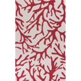 thumbnail image 1 of HomeRoots 349833 7 ft. 6 in. x 9 ft. 6 in. Polyester Ivory & Rust Area Rug, 1 of 1