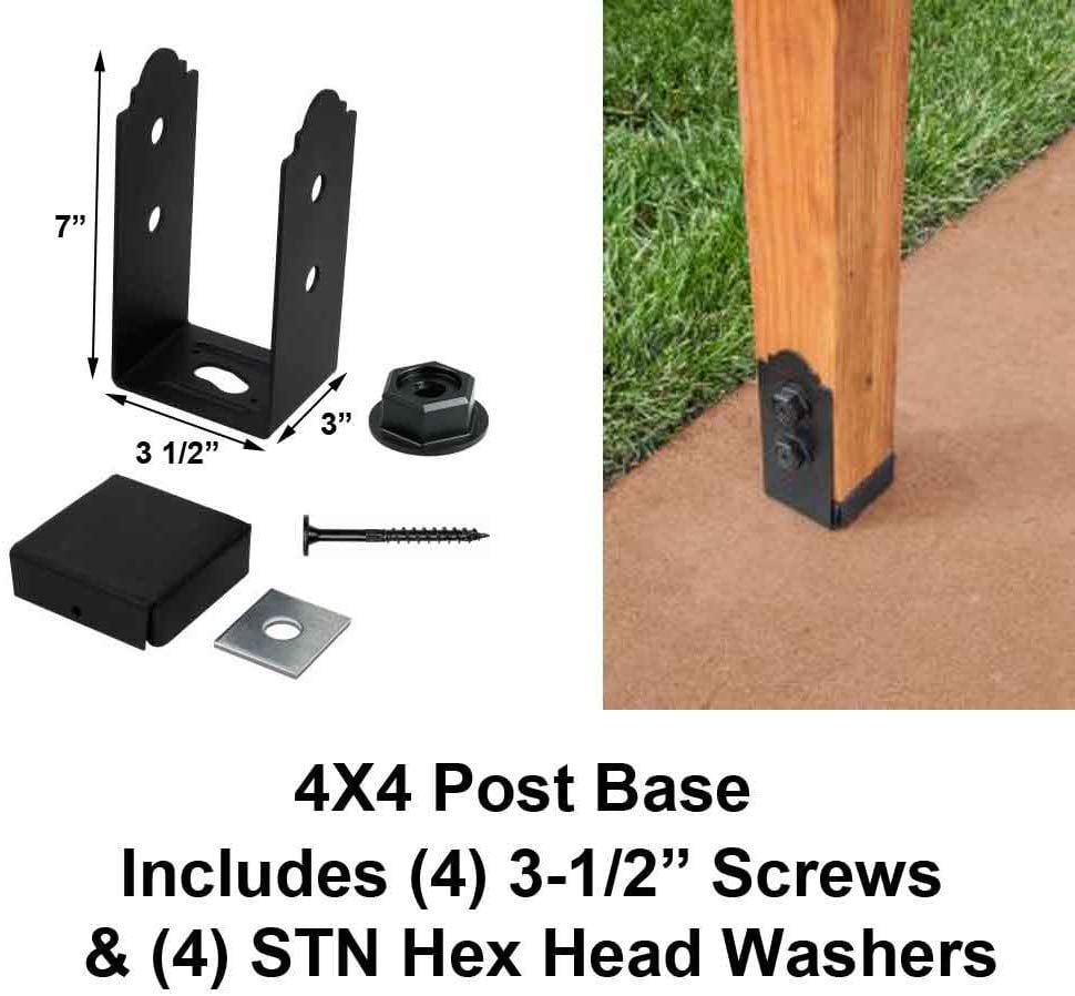 Simpson StrongTie Outdoor Accents APB44 4 X 4 Adjustable Post Base