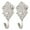 Silver Tone, variant on 2pcs Zinc Alloy Window Curtain Tieback Holders Hook Drapery Screens Tassels Holdbacks, Silver Tone