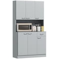 thumbnail image 1 of HOMCOM Buffet Moderne avec Huche, Armoire de Cuisine avec Placard de Rangement, 1 of 10